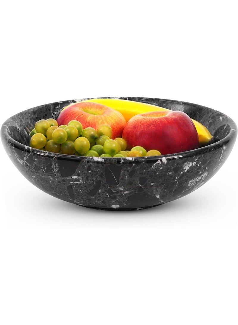 RADICALn Black Marble Decorative Fruit & Candy Bowl | 10" Handmade Bowl for Kitchen & Dining Table - Image 1